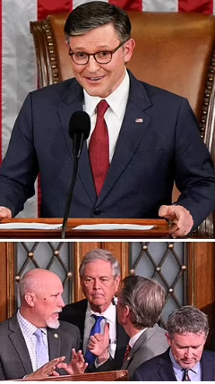 House Republicans rallied around Mike Johnson on Friday re-electing him as House speaker following a contentious voting process